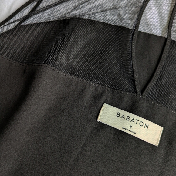 ARITZIA Babaton Chic Black Mesh Top - Picture 3 of 5